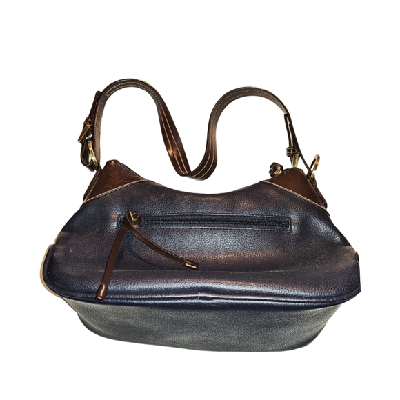 CL America Dark Blue & Brown Leather Purse - Picture 3 of 6